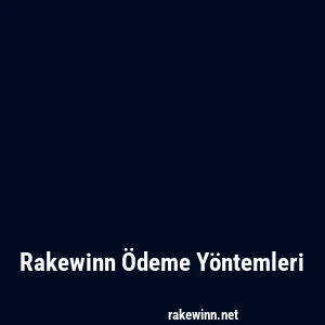 Rakewinn Ödeme Yöntemleri